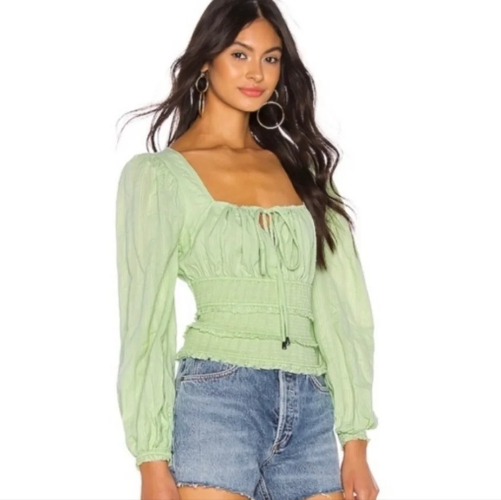Free People Lolita Top In Queen Green